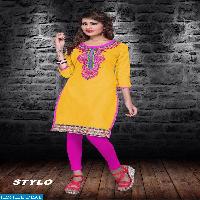 Stylo Cotton With Embroidery long kurtis